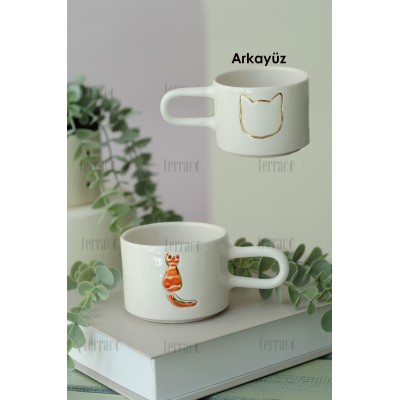 Kedi Çift Yönlü Kupa  *Kişiselleştirilebilir