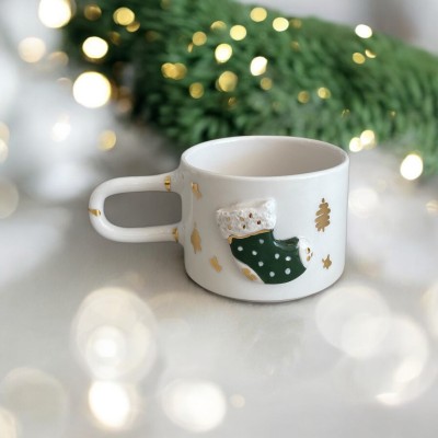 Yeniyıl Koleksiyonu Yeşil Çorap Dekor